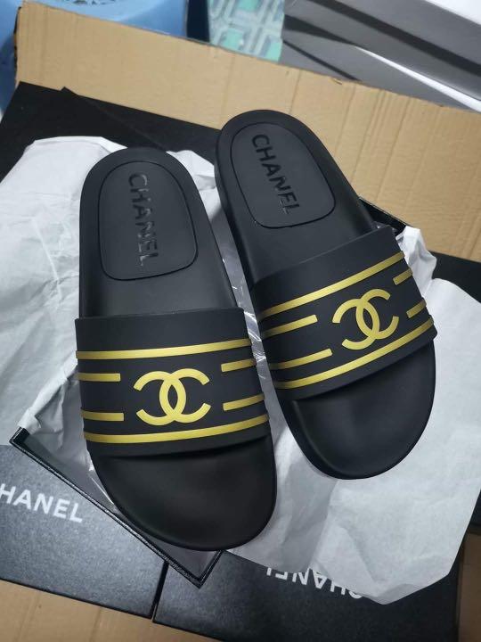 chanel slides cheap