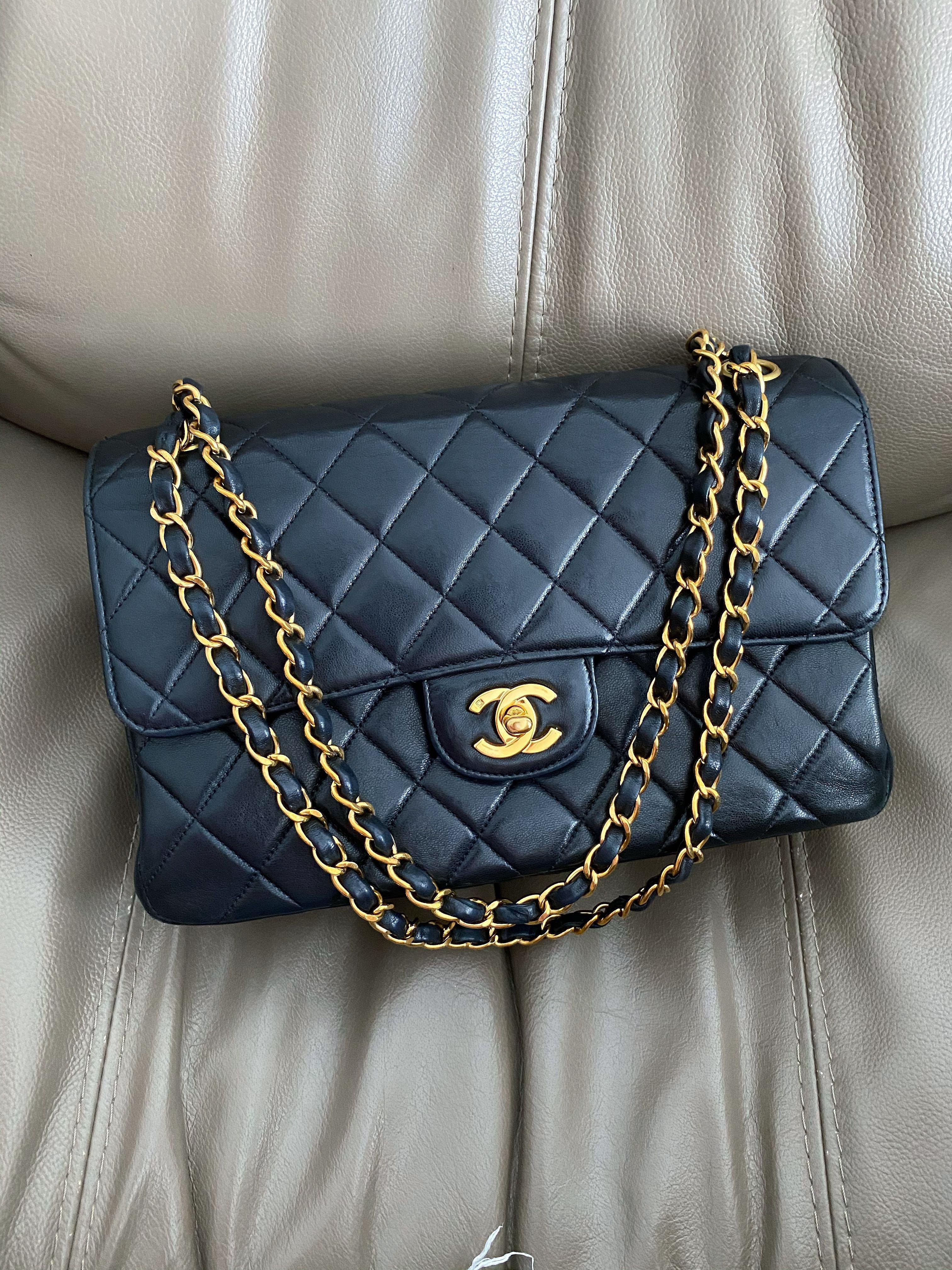 Chanel Vintage Double Face Classic Flap Bag Medium , Luxury, Bags & Wallets  on Carousell