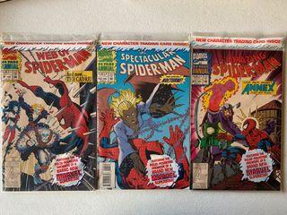 Comics - The Spectacular Spider-Man Annual 13. / The Amazing Spider-Man Annual 27. / Web of Spiderman Annual 9 (Unopened)