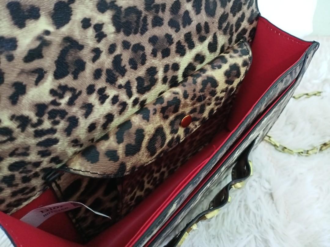Vintage Dior Leopard Print bag  Tiku