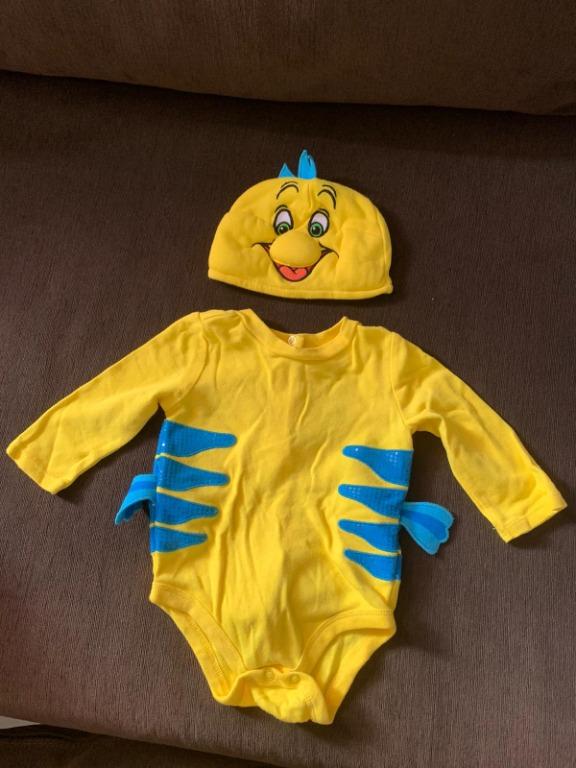 Disney S Flounder Baby Costume 6 9m Limited Babies Kids Babies Apparel On Carousell This flounder costume for baby is perfect for halloween, birthday party, or disney trip. disney s flounder baby costume 6 9m limited
