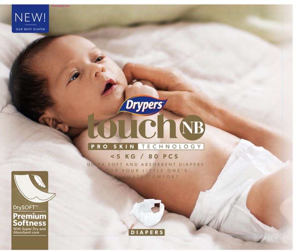 drypers touch newborn