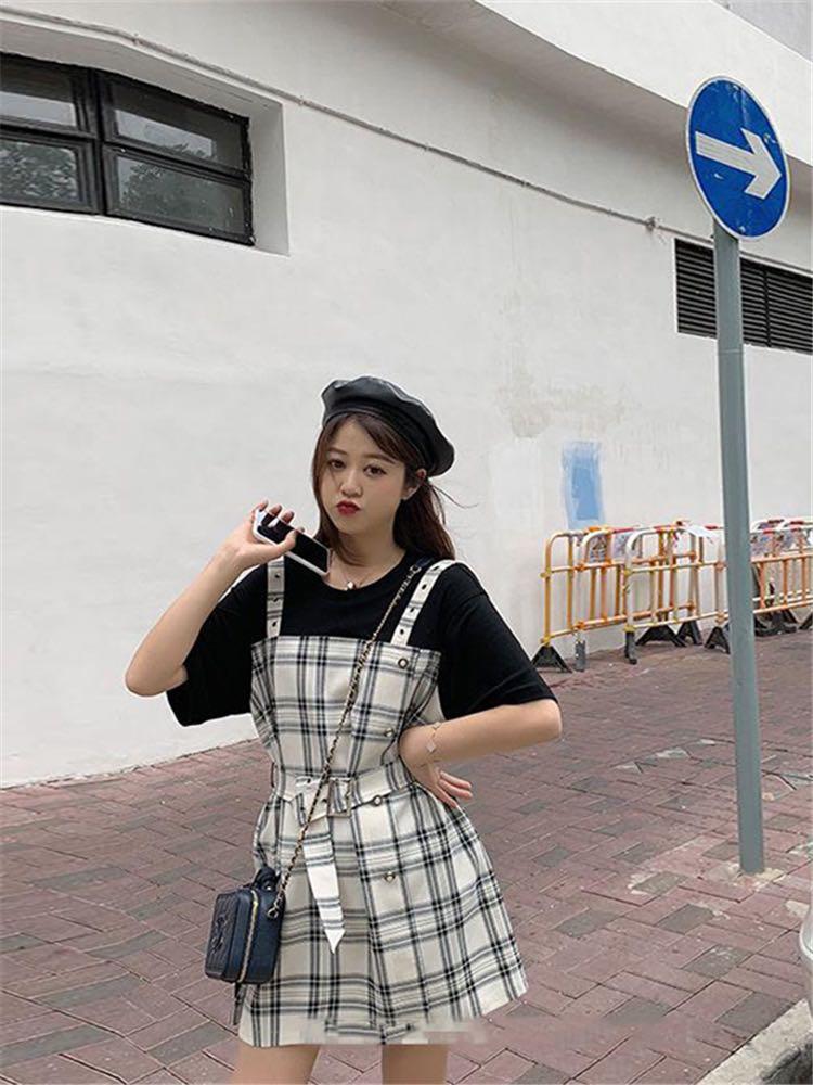 Fake two piece dress outlet