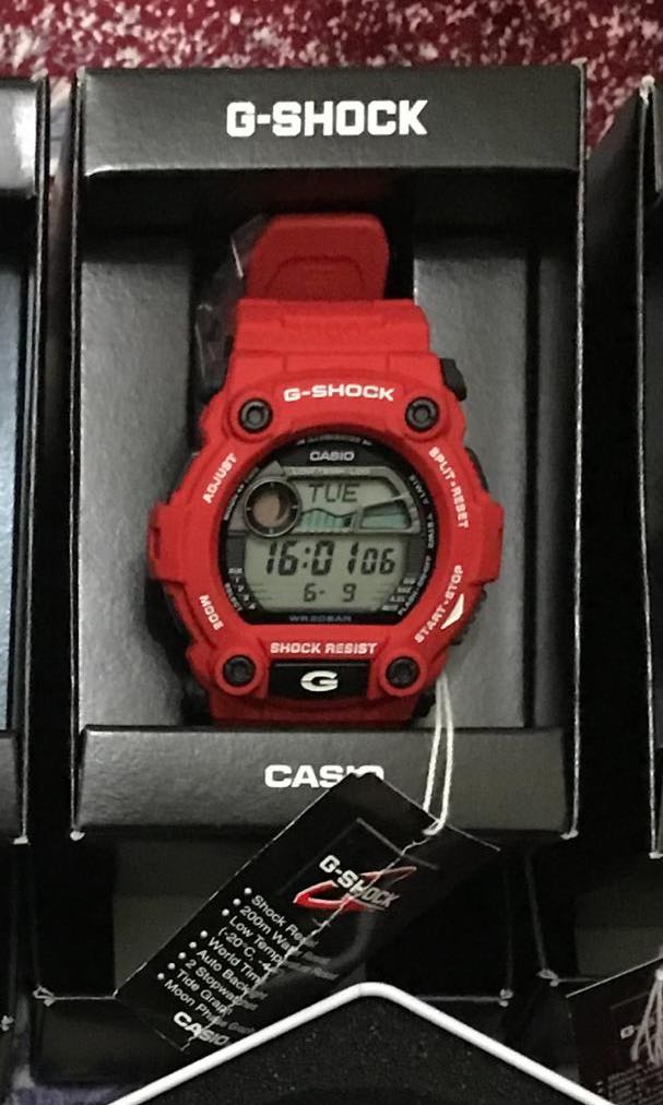 g shock mat moto merah
