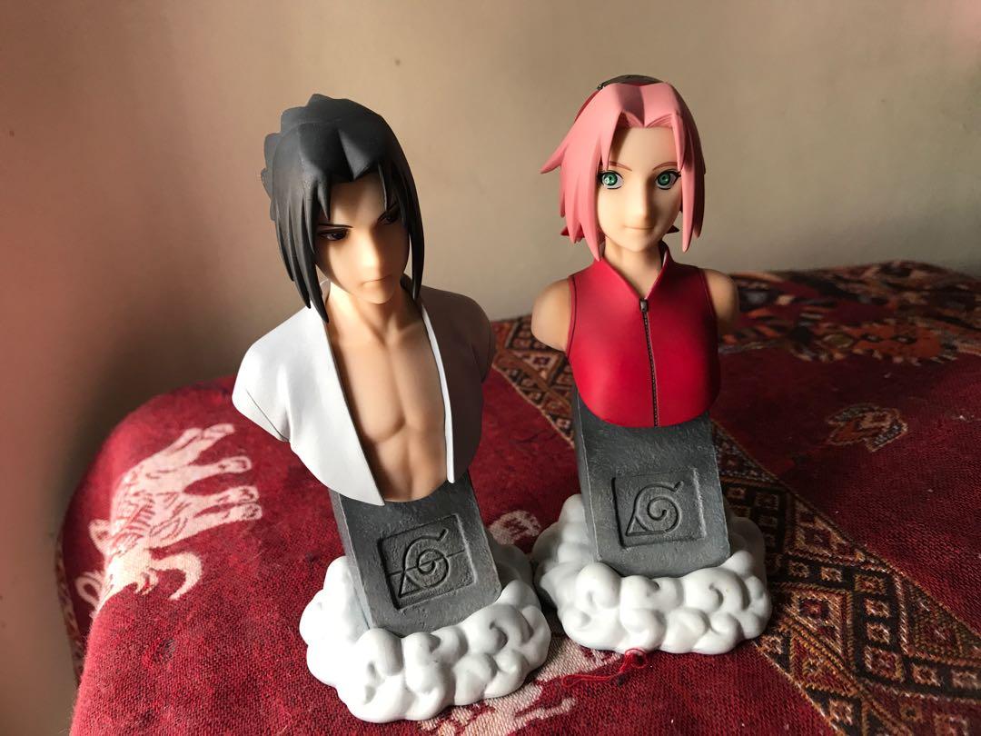 Gecco Co. Naruto Shippuden 1/6 Bust SET - Sakura Haruno and Sasuke Uchiha,  Hobbies & Toys, Toys & Games on Carousell