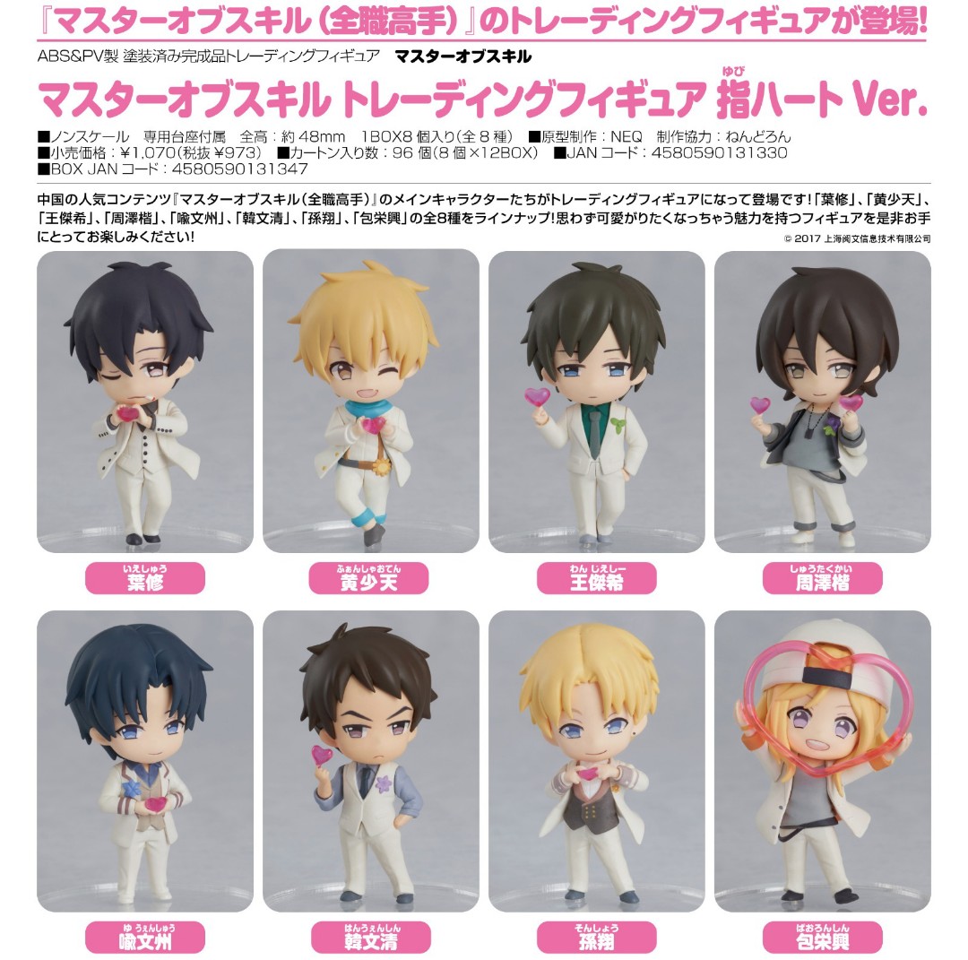 預訂 日版 Good Smile Company 全職高手figure盒蛋 一套8款 其他 其他 Carousell 預訂 日版 Good Smile Company 全職高手figure盒蛋 一套8款 其他 其他 Carousell