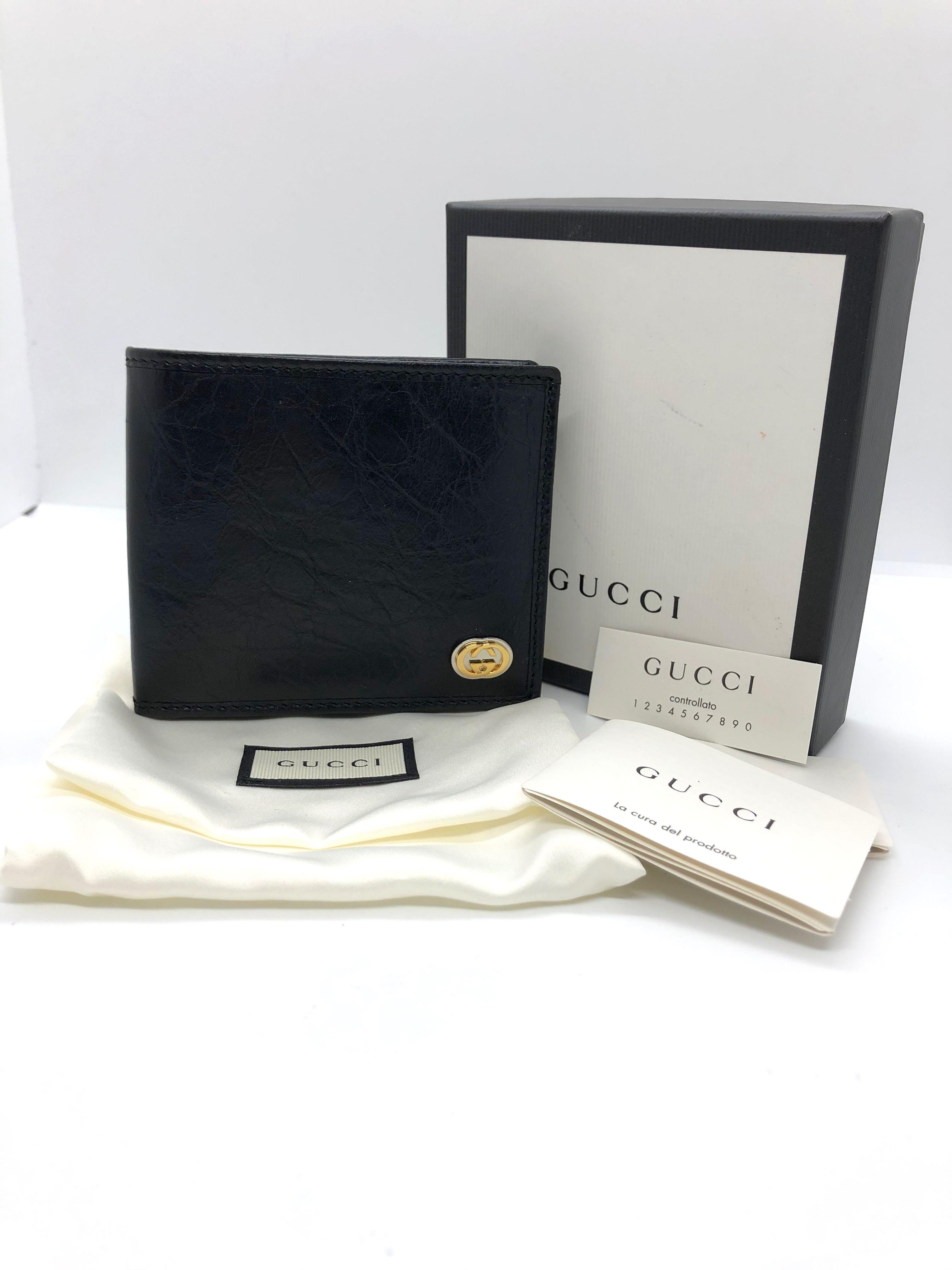 GUCCI 575985 Leather Wallet 207007417 •, Luxury, Bags & Wallets on 