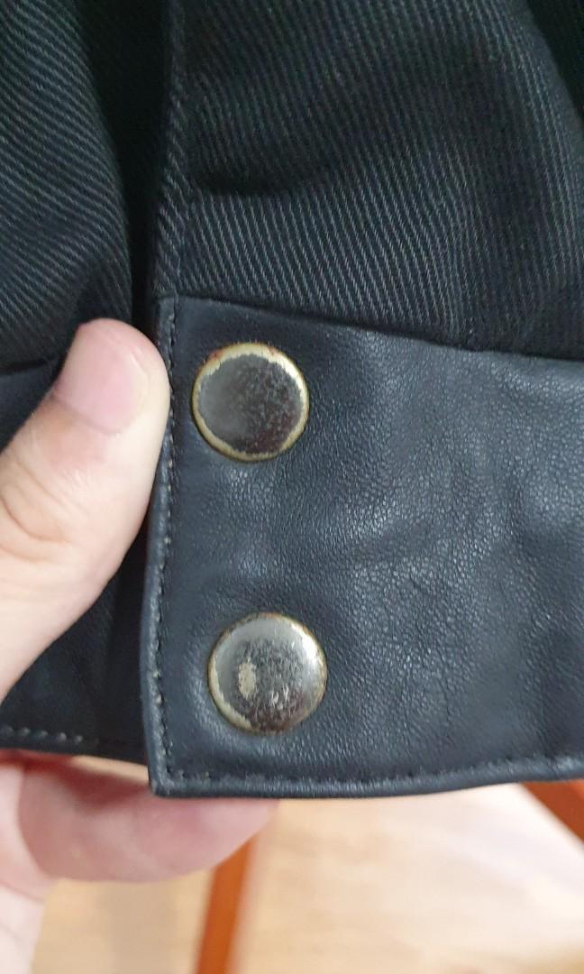 Harley davidson leather jacket with cap, Men's Fashion, Coats, Jackets