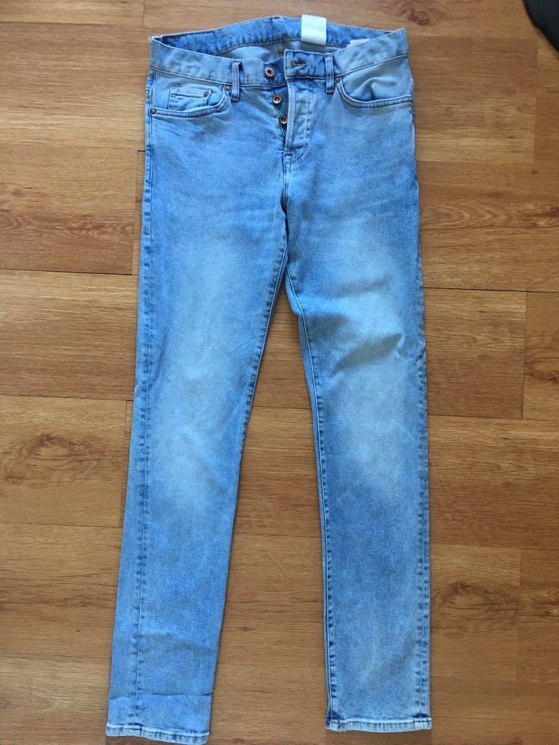 H\u0026M slim low waist jeans, Men's Fashion 