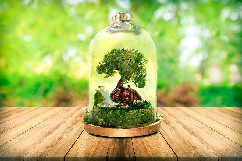 Hobbit House Terrarium Moss Terrarium Fairy Garden The Hobbit Terrarium Kit Hobbit Terrarium Lord Of The Rings Christmas Gifts Design Craft Handmade Goods Accessories On Carousell