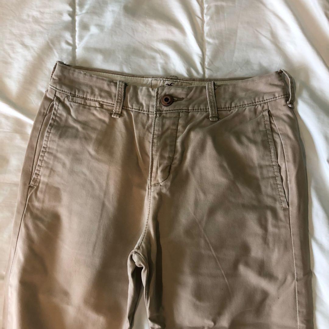 hollister mens khaki pants