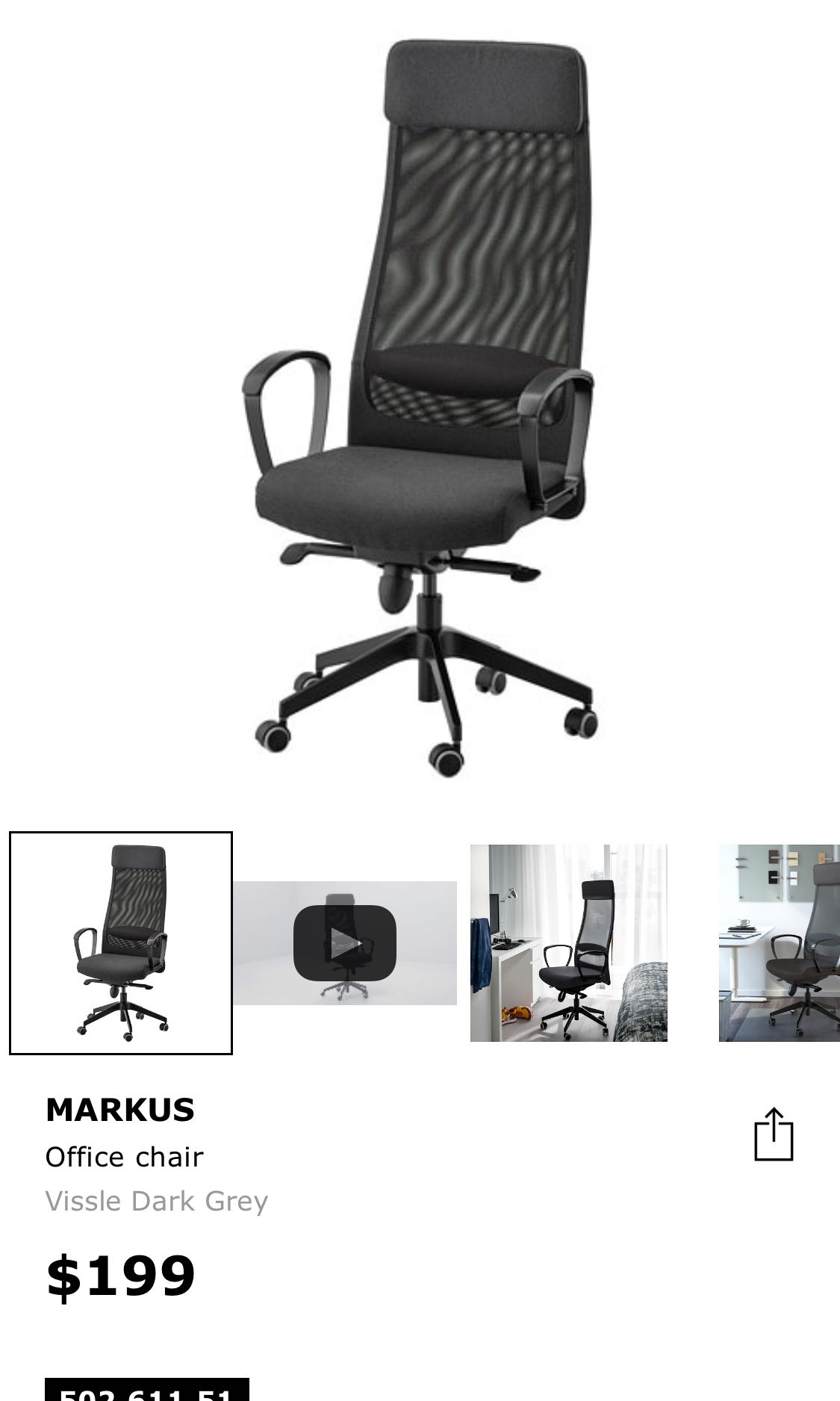 Ikea markus second hand new arrivals