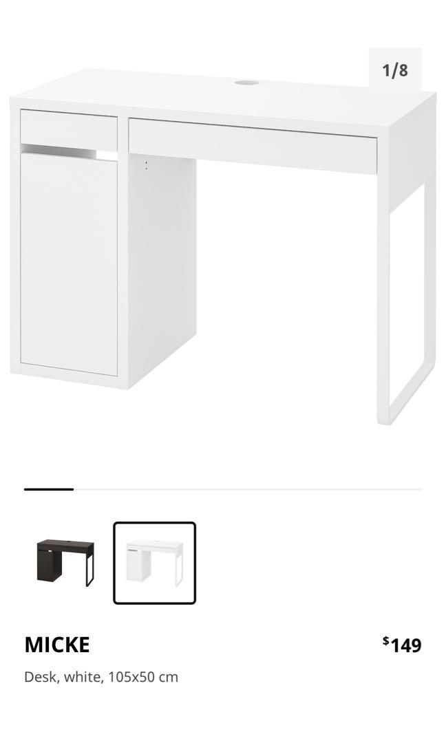 Ikea Micke Study Table, Furniture & Home Living, Furniture, Tables