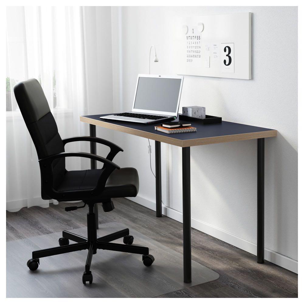 Ikea Linnmon Desk With Adils Legs Multi Purpose Table,White, Black Home