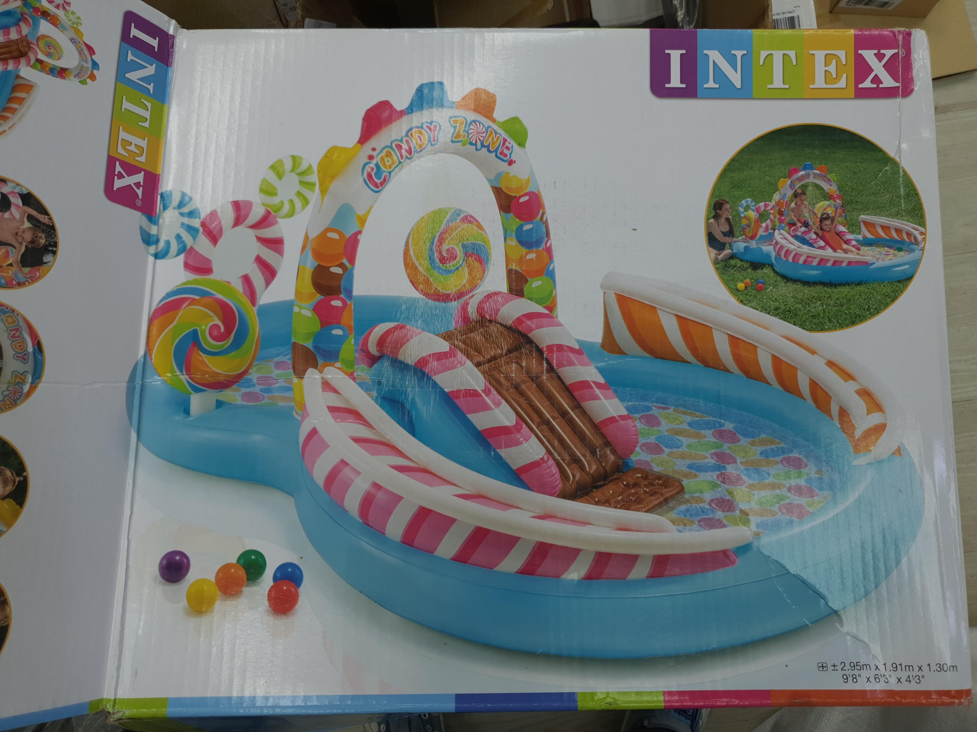 Candy zone clearance inflatable pool