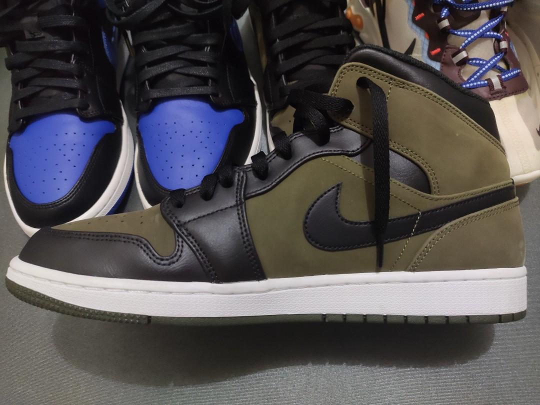 jordan 1 mid olive canvas