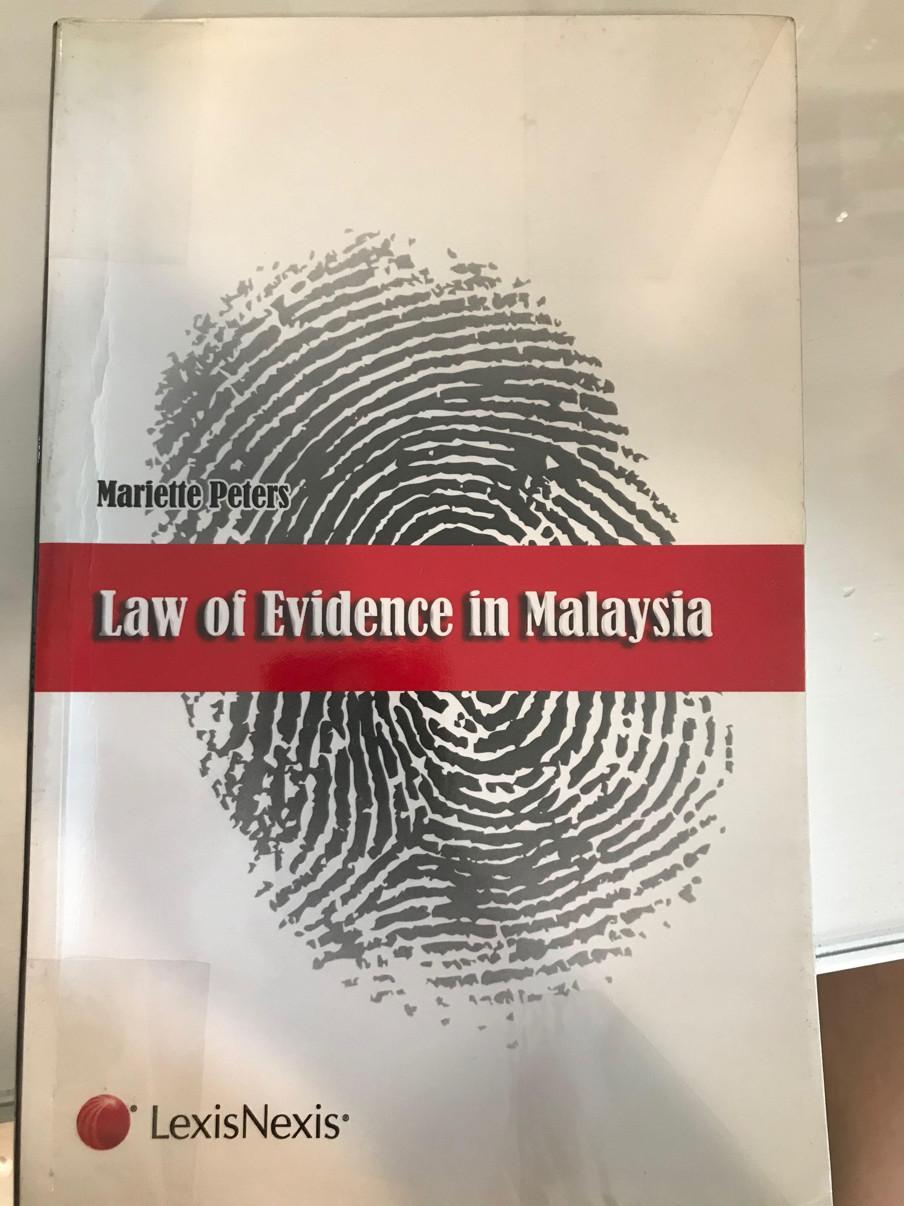 Law Of Evidence In Malaysia Lexisnexis Textbooks On Carousell