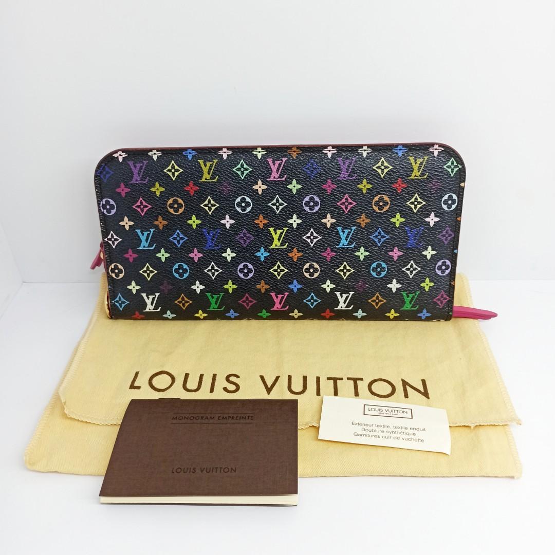 Louis Vuitton Insolite M93754 Black Multicolore Monogram Long Wallet 1