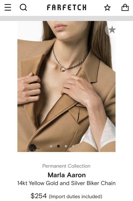 Marla aaron biker chain top