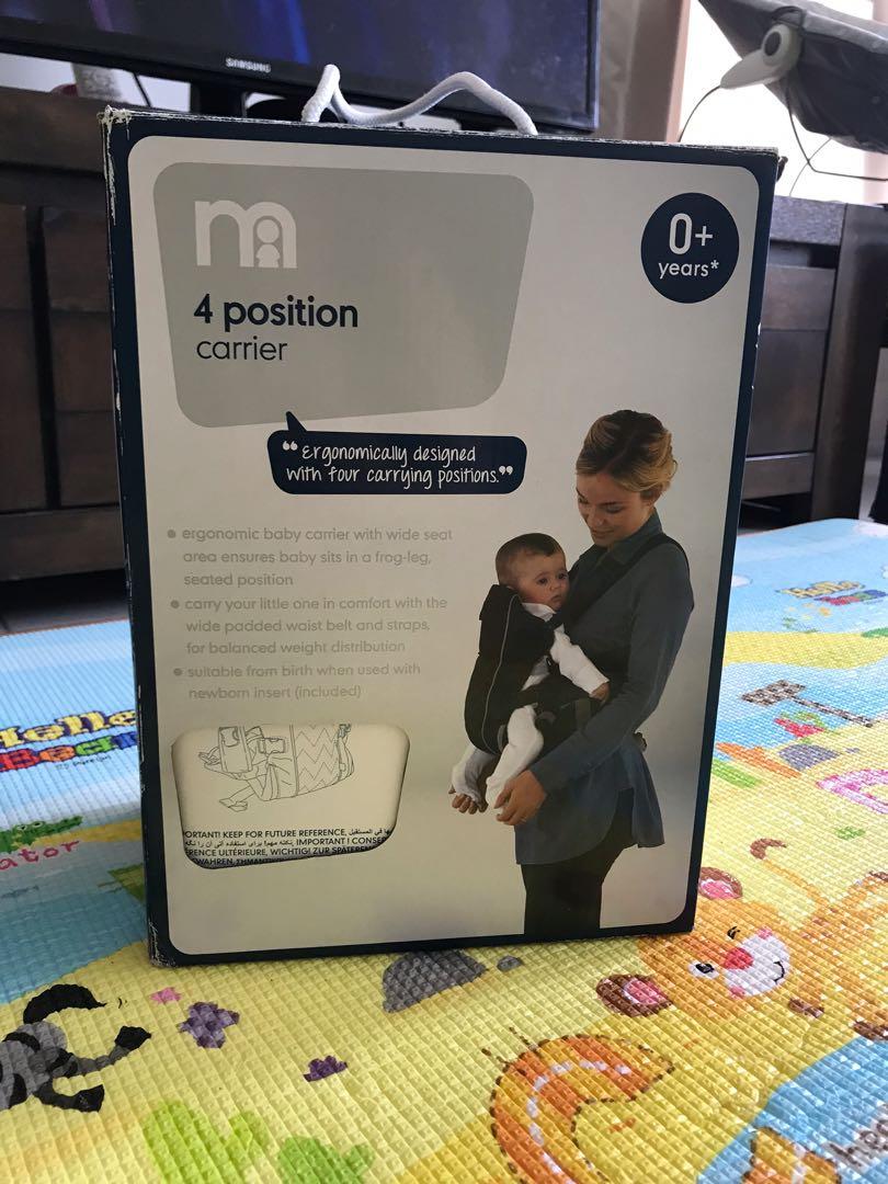 mothercare 4 position baby carrier