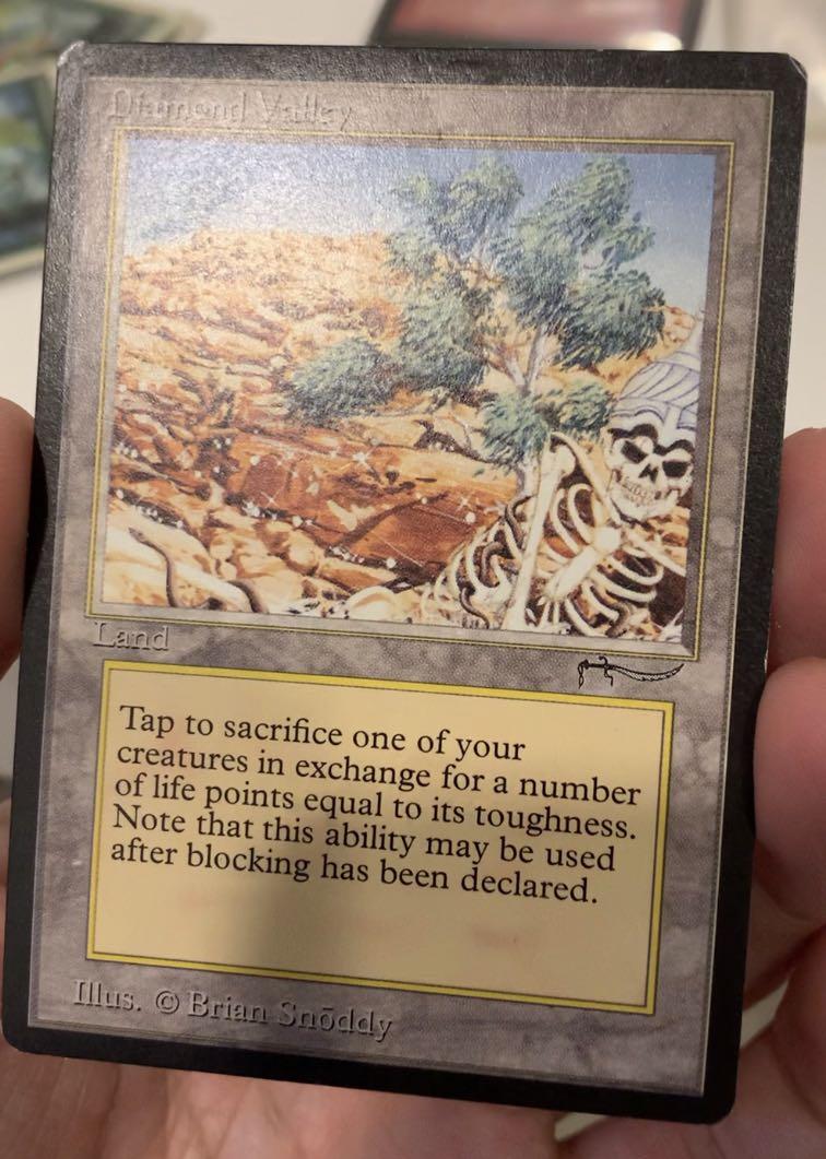 Mtg Arabian Nights Diamond Valley Ex Magic The Gathering Toys Games Board Games Cards On Carousell