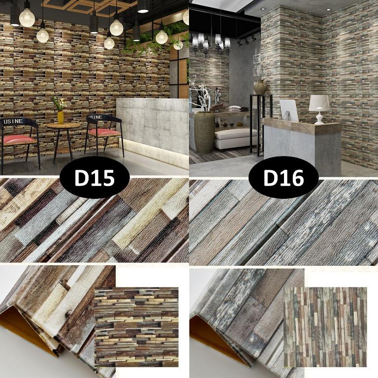 NEW 3D Wallpaper / Wall Foam Sticker / Wall Sticker / self adhesive ...