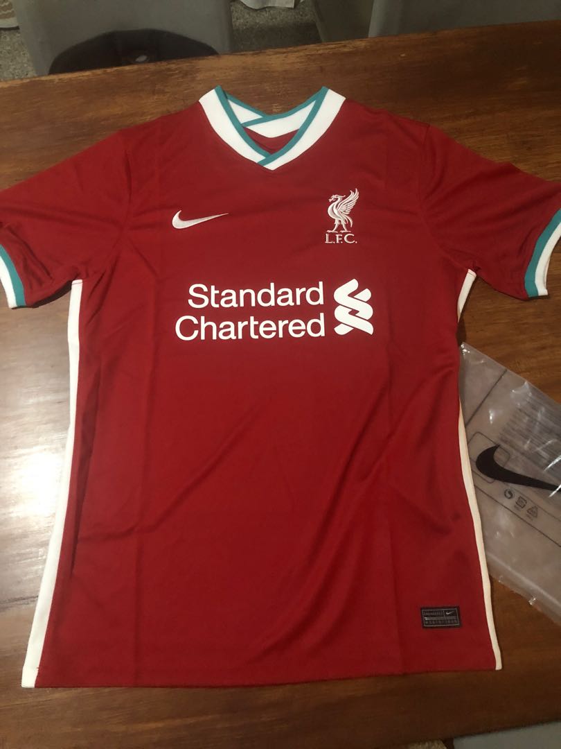 New Liverpool F C 2020 21 Kit Jersey Sports Athletic Sports Clothing On Carousell