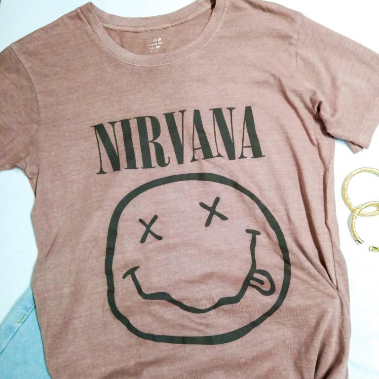 nirvana red shirt