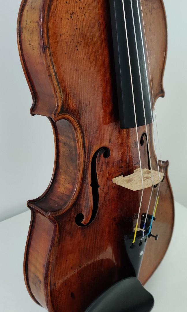 Old German Violin 4/4 size labeled quot Conservator Violi JTD quot Hobbies
