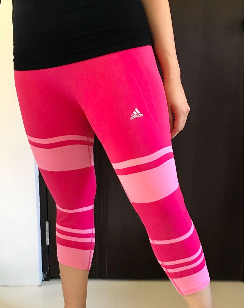 pink adidas leggings