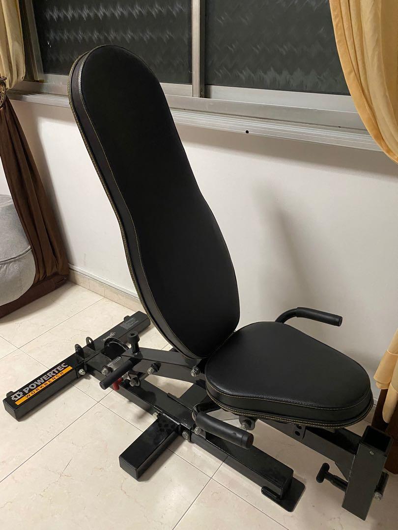 Powertec Workout Utility Bench, Sports Equipment, Exercise & Fitness ...