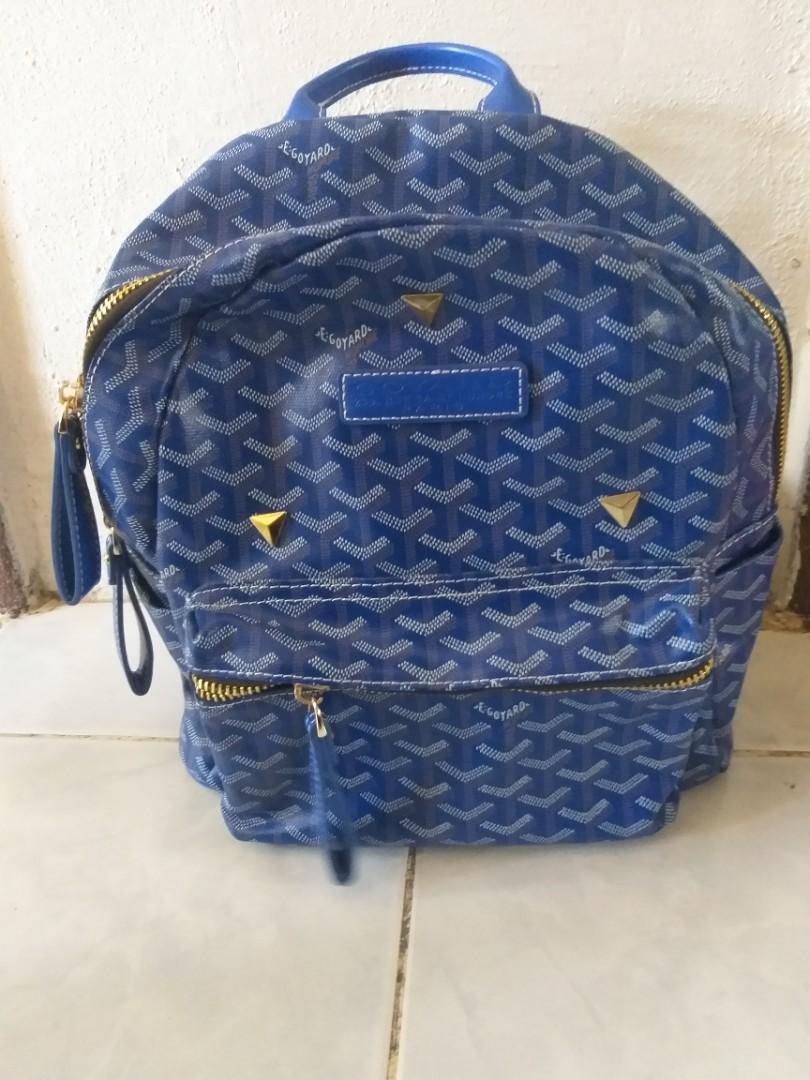 goyard backpack blue