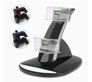 PS3 Playstation 3 Controller Charger, YCCTEAM Dual Console Charger Charging Docking Station for Playstation 3, Only Compatible with Original PS3 Controller, Not for Any Other Third Part PS3 Controller