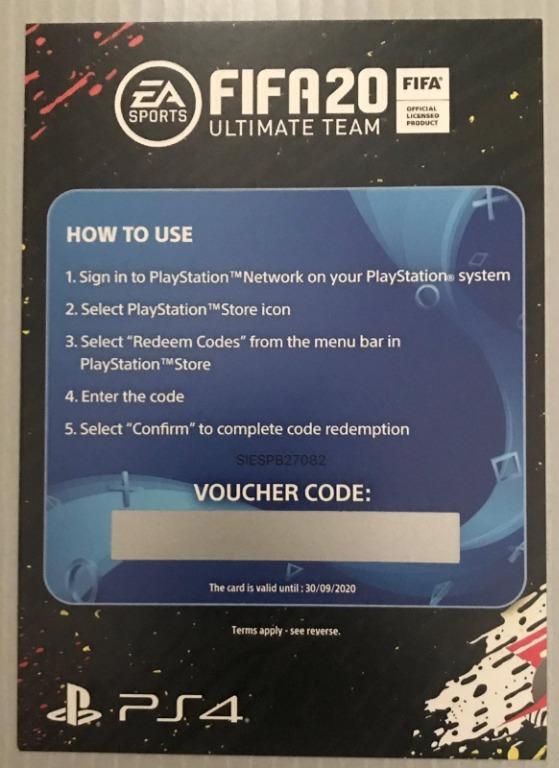 Discount code fifa 20 on sale ps4
