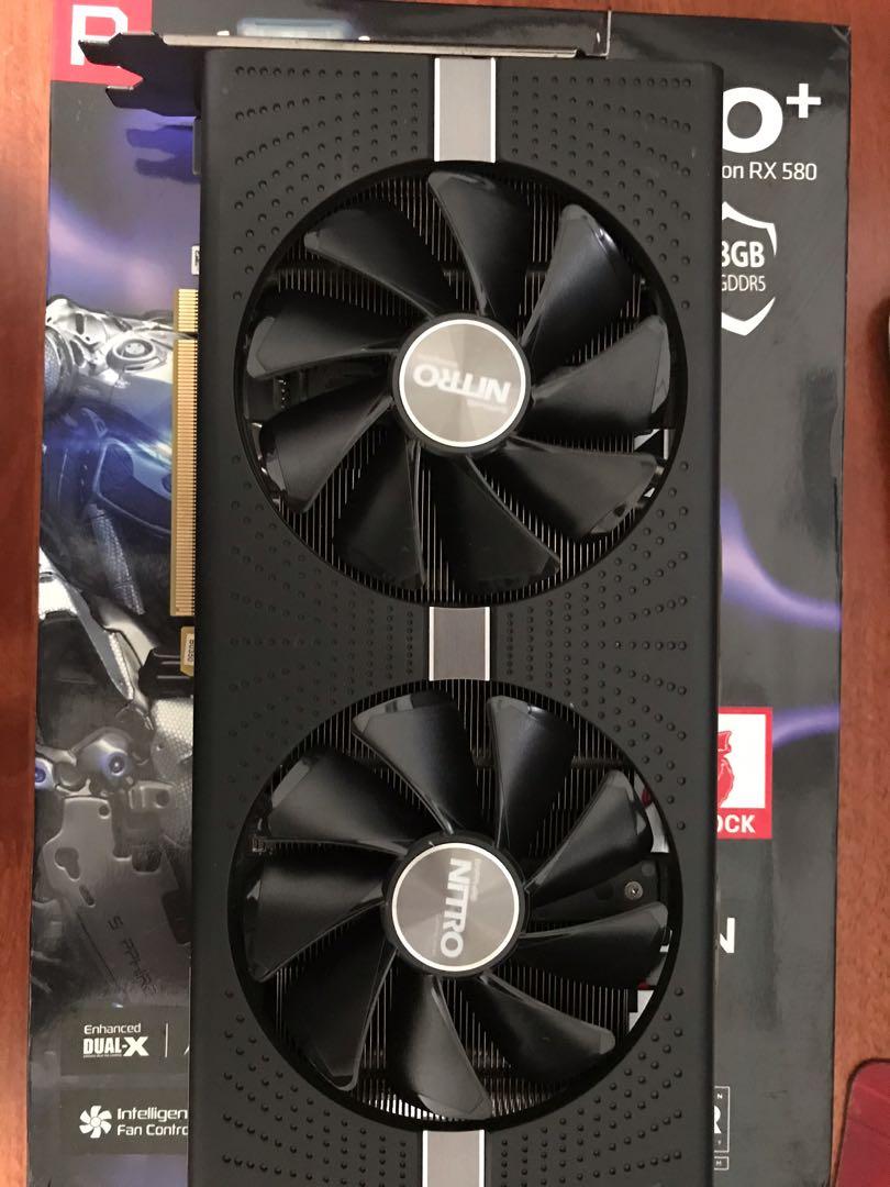 Sapphire nitro+ radeon rx discount 580 8gd5 graphics card