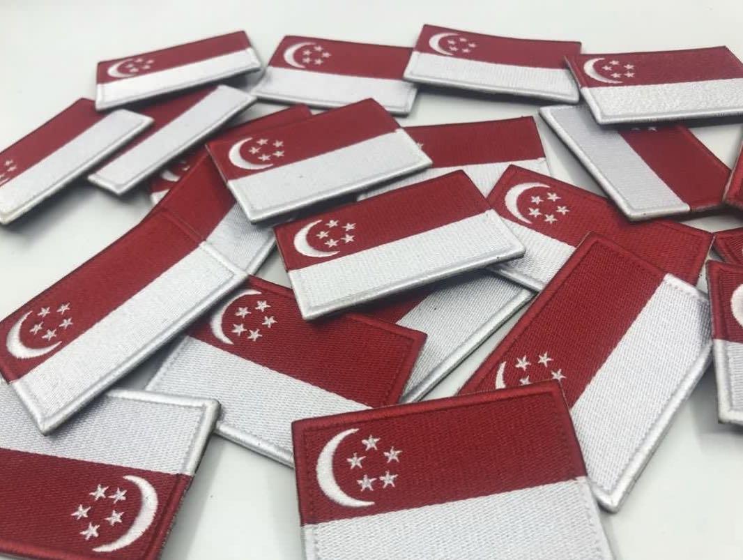 Singapore Velcro Patch, Sports Equipment, Bicycles & Parts, Parts