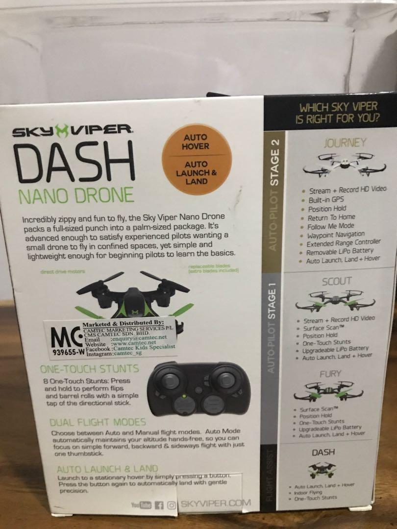 Sky viper dash hotsell nano drone manual