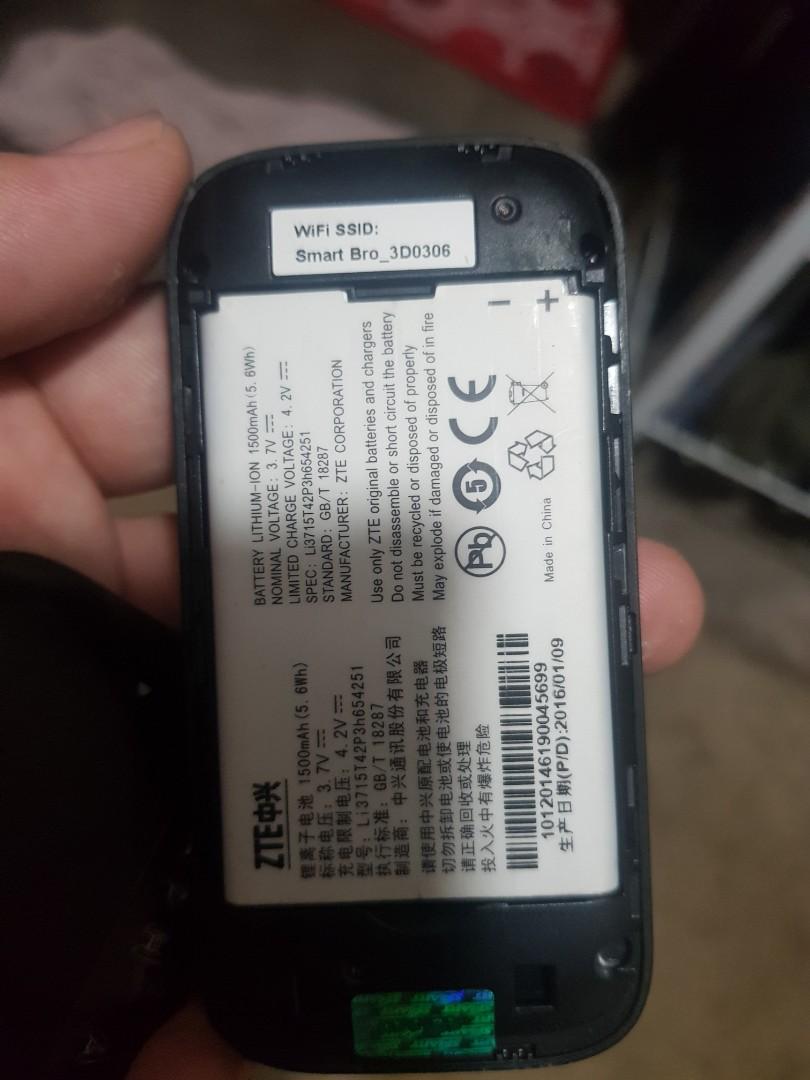 Smart Bro pocket wifi (Category: Entertainment Systems & Smart Home Devices) located in Quezon City. Submitted by raphasuncion (Listing ID 1033241398, Image 3). Description: For Sale Smart bro pocket wifi no sim working Rfs: decluttering/hindi na nagagamit mode of payment: gcash, bank transfer, meet up meet up: Katipunan QC area/Marikina Area 09558834724 / 09456154146 Thank you and Stay safe.