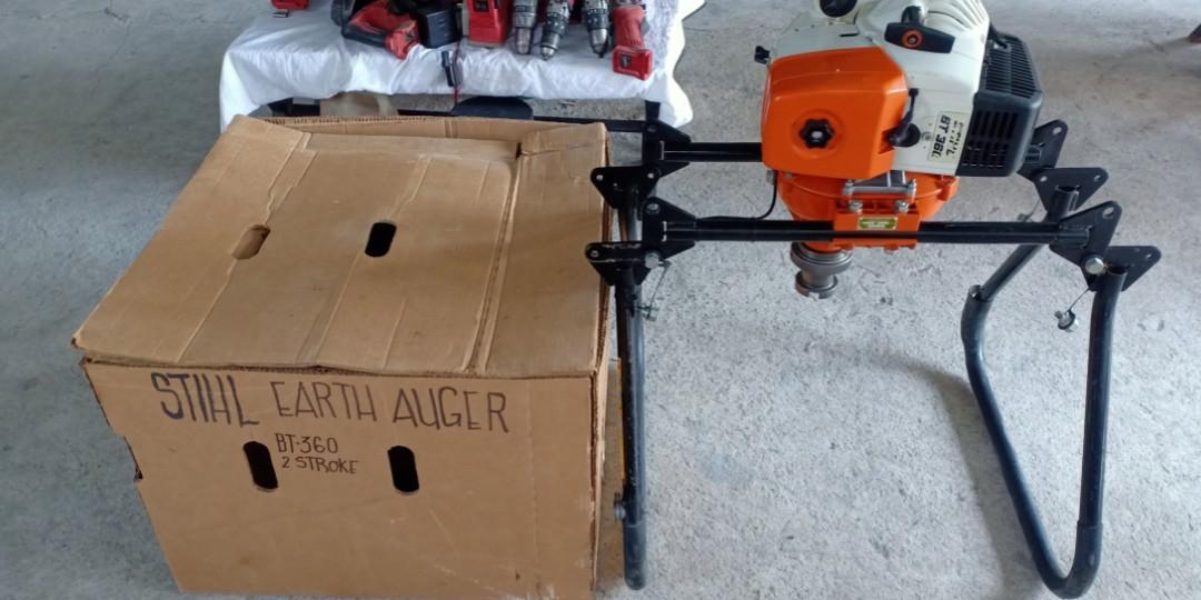 STIHL Post Hole Digger Earth Auger, Furniture & Home Living, Home