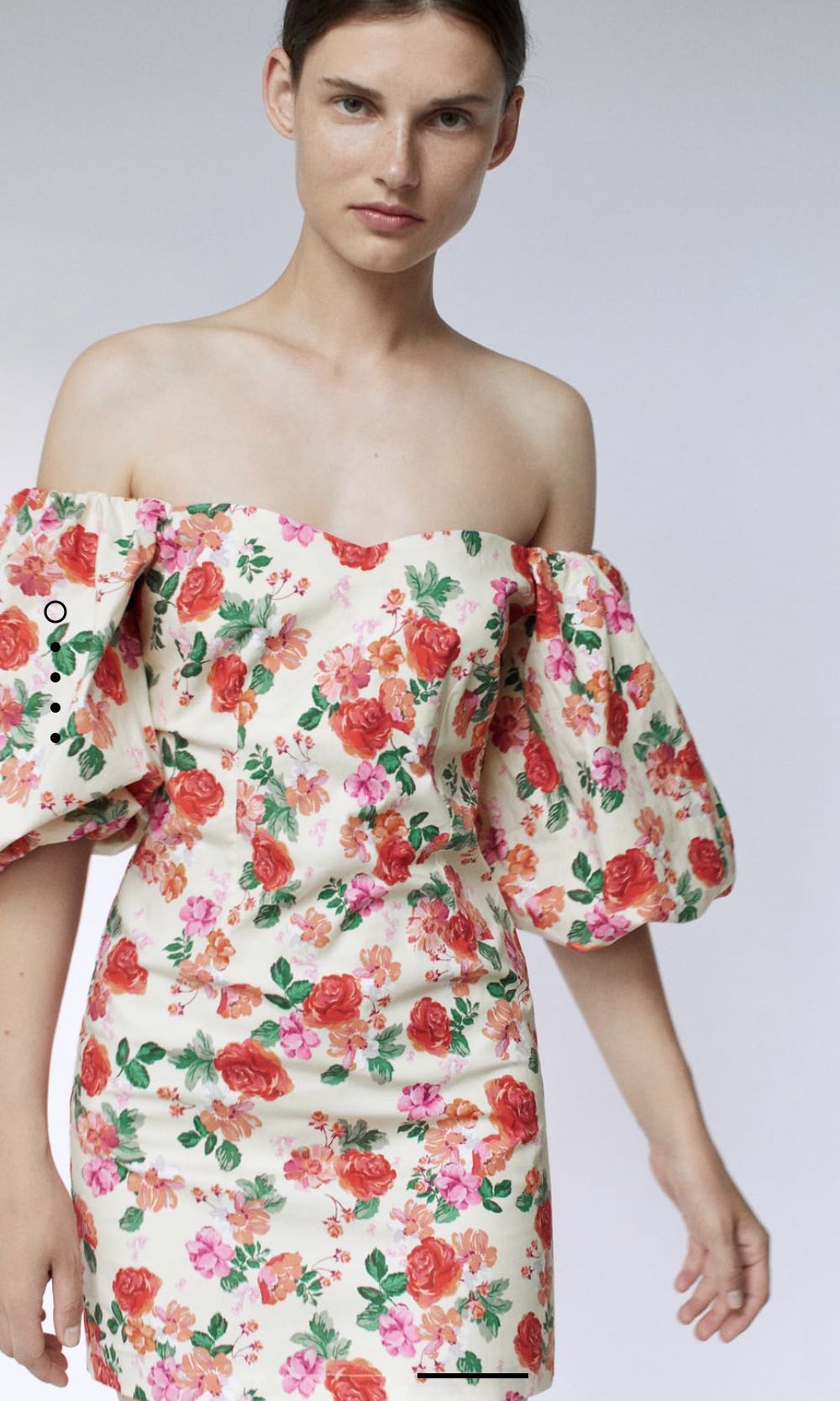 Super SALE Zara Floral Dress with Puff ...