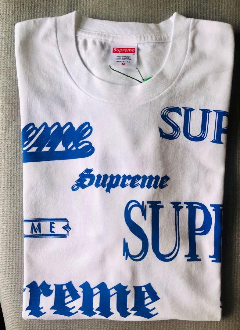 Buy Supreme Multi Logo Tee 'Bright Blue' - FW20T8 BRIGHT BLUE
