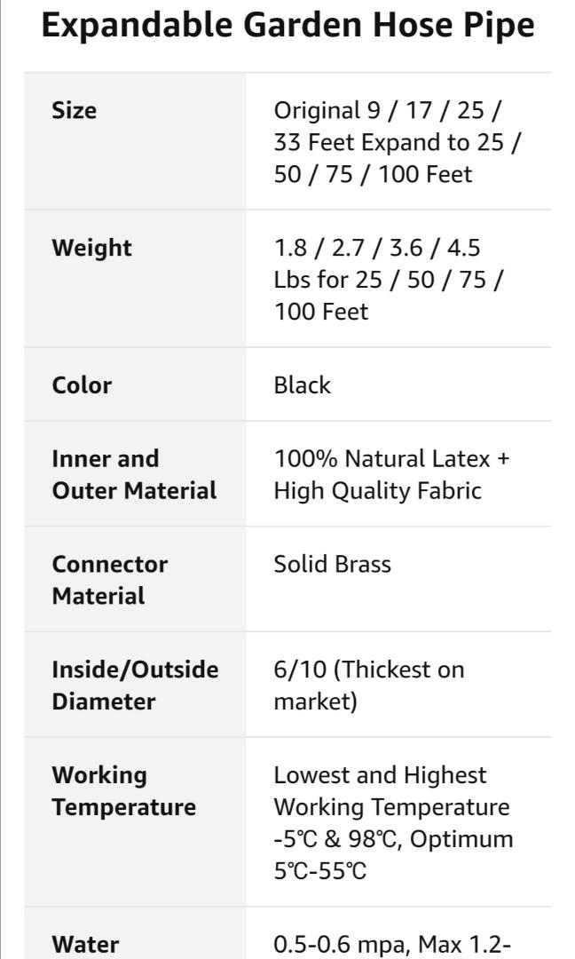 For Mscp Thefitlife Flexible And Expandable Garden Hose Strongest Triple Latex Core With 3 4 Solid Brass Fittings Free 8 Function Spray Nozzle Easy Storage Kink Free Water Hose 25 Ft