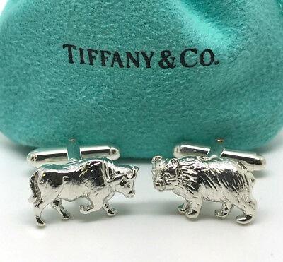 Tiffany bull store and bear cufflinks
