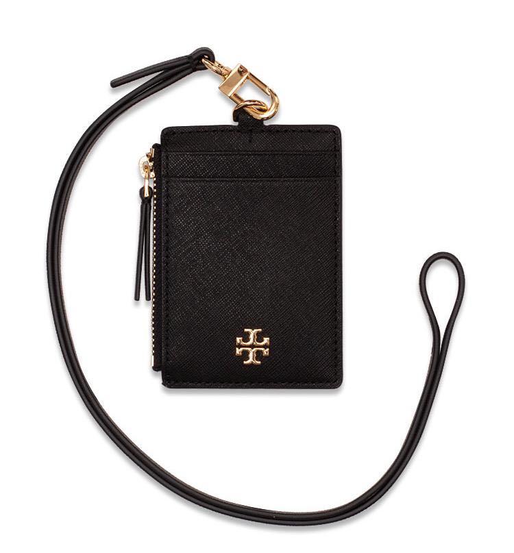 SALE!! Tory Burch Emerson Saffiano ID Lanyard Black, Women's Fashion, Bags  & Wallets, Purses & Pouches on Carousell