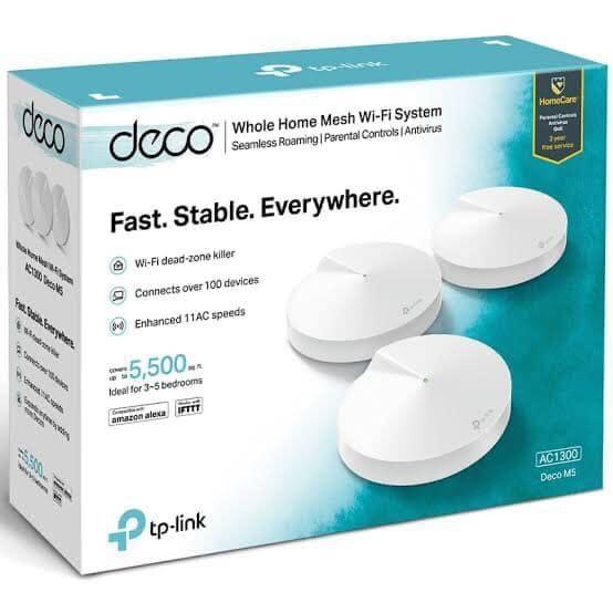 Tplink Deco M5 mesh wifi (Category: Networking) located in Manila. Submitted by sdfsolutions (Listing ID 1033263374, Image 1). Description: Tags: Mesh wifi Deco Deco m5 Deco e4 Mesh Router Wireless router Wifi router Router .