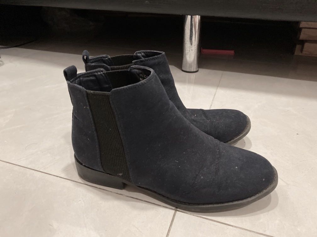 UK4 Primark Navy Chelsea Boots