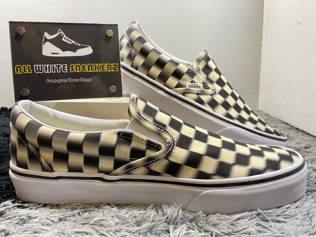 Blur check vans slip hot sale on