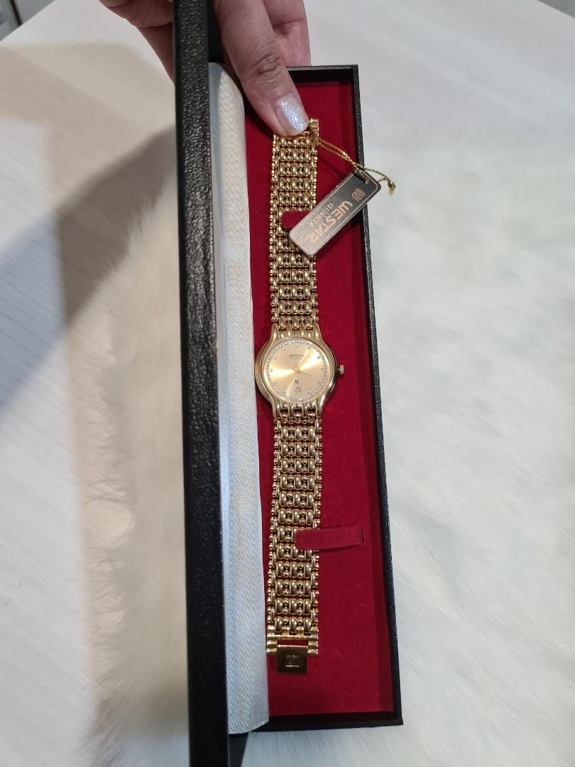 Westar 18k gold watch, Women's Fashion, Watches & Accessories, Watches ...