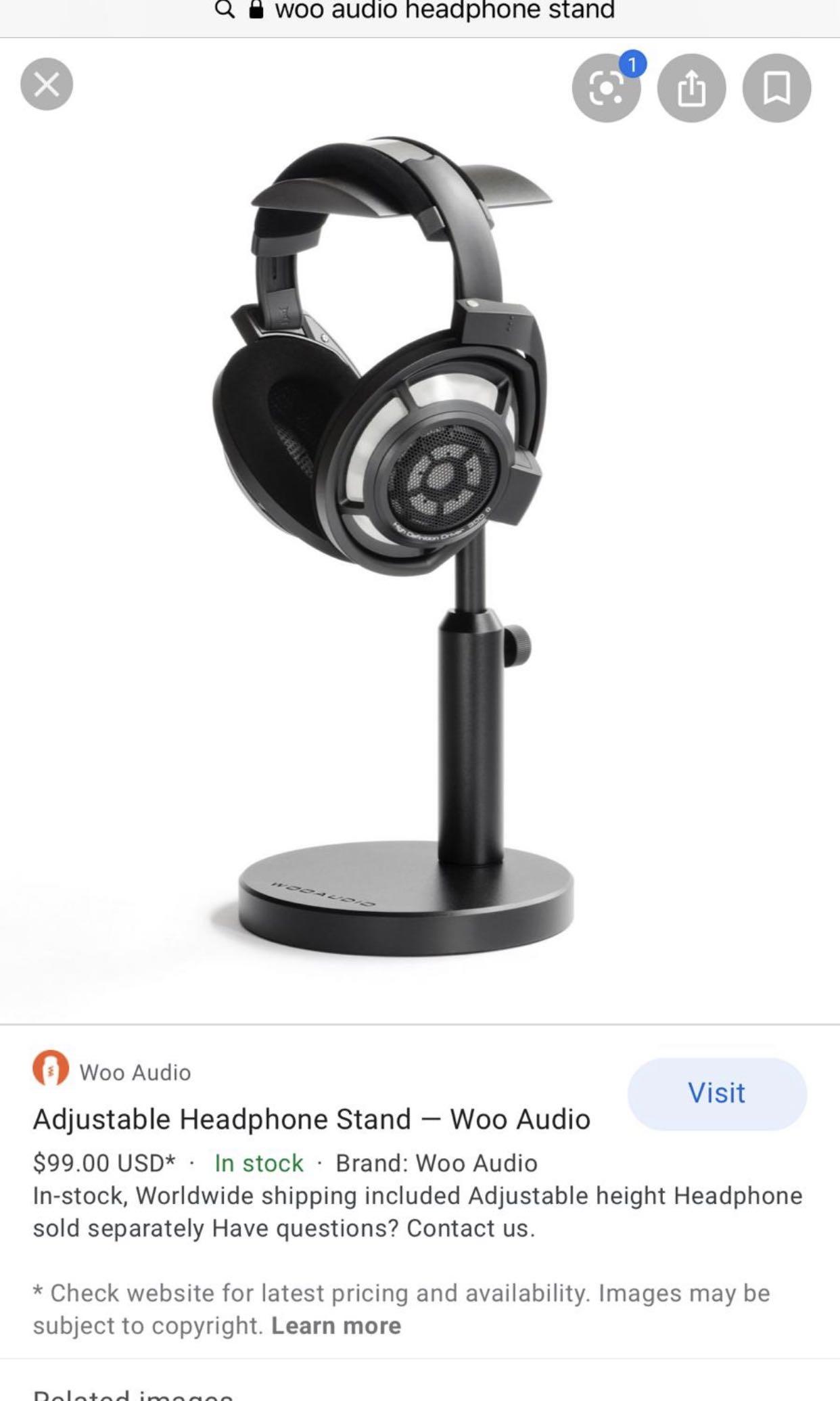 Woo audio headphone stand sales