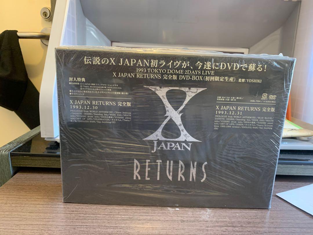 X Japan Return 1993 Tokyo Dome 2 days live DVD, 興趣及遊戲, 收藏品